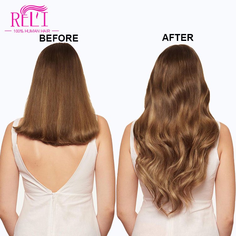 Clip In Extensions Brazilian Hair #613 Blonde 2020 new arrival human double drawn hair extension clip in ready to ship
