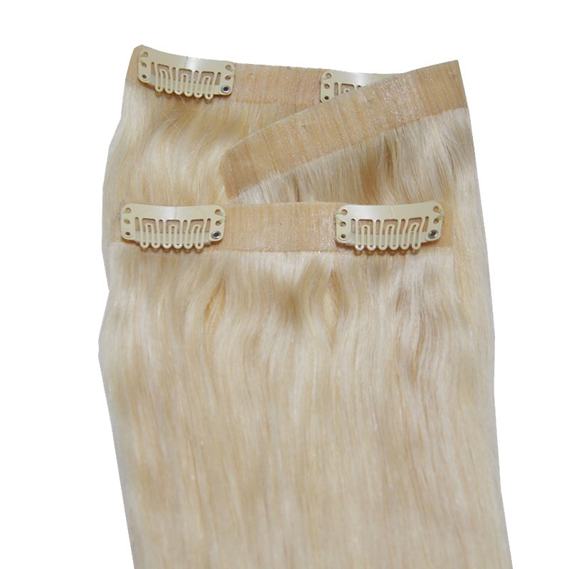 Cheap Price 100%Human Hair Extensions (Light Color)Clip Hair Extensions High Quality Natural Clip-In Remy Human Hair Extensions