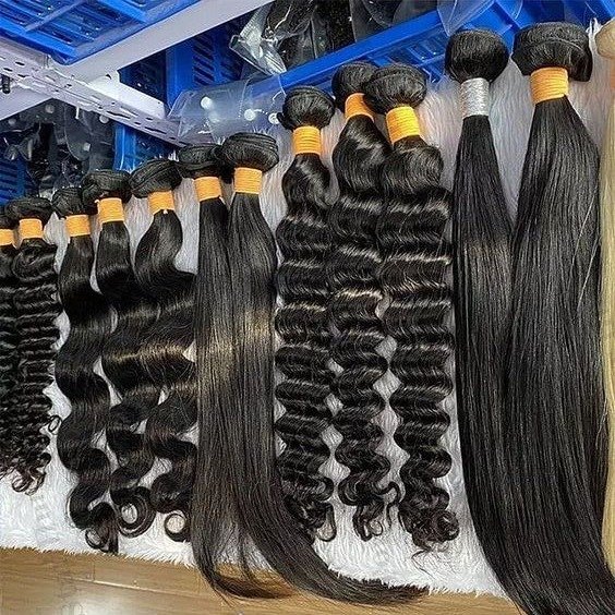 Raw Vietnamese Hair Double Drawn Bone Straight Human Hair Extension Virgin Cuticle Aligned Human Hair Bundle With Closure Set