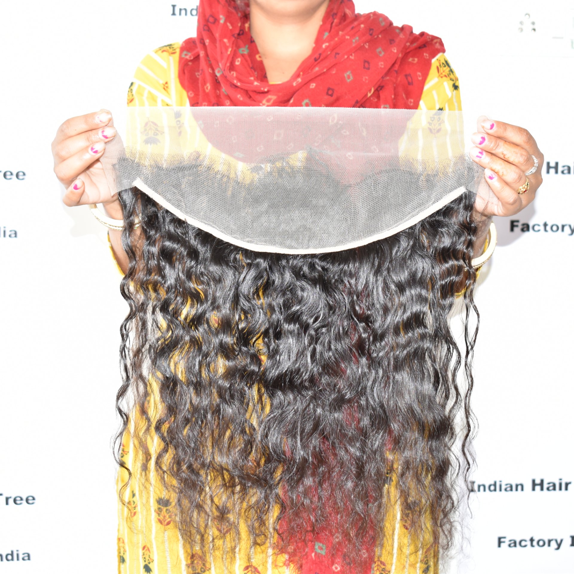 Raw Virgin Unprocessed 100% wholesale Quality Curly 13*4 Frontal Brazilian indian human hair extensions