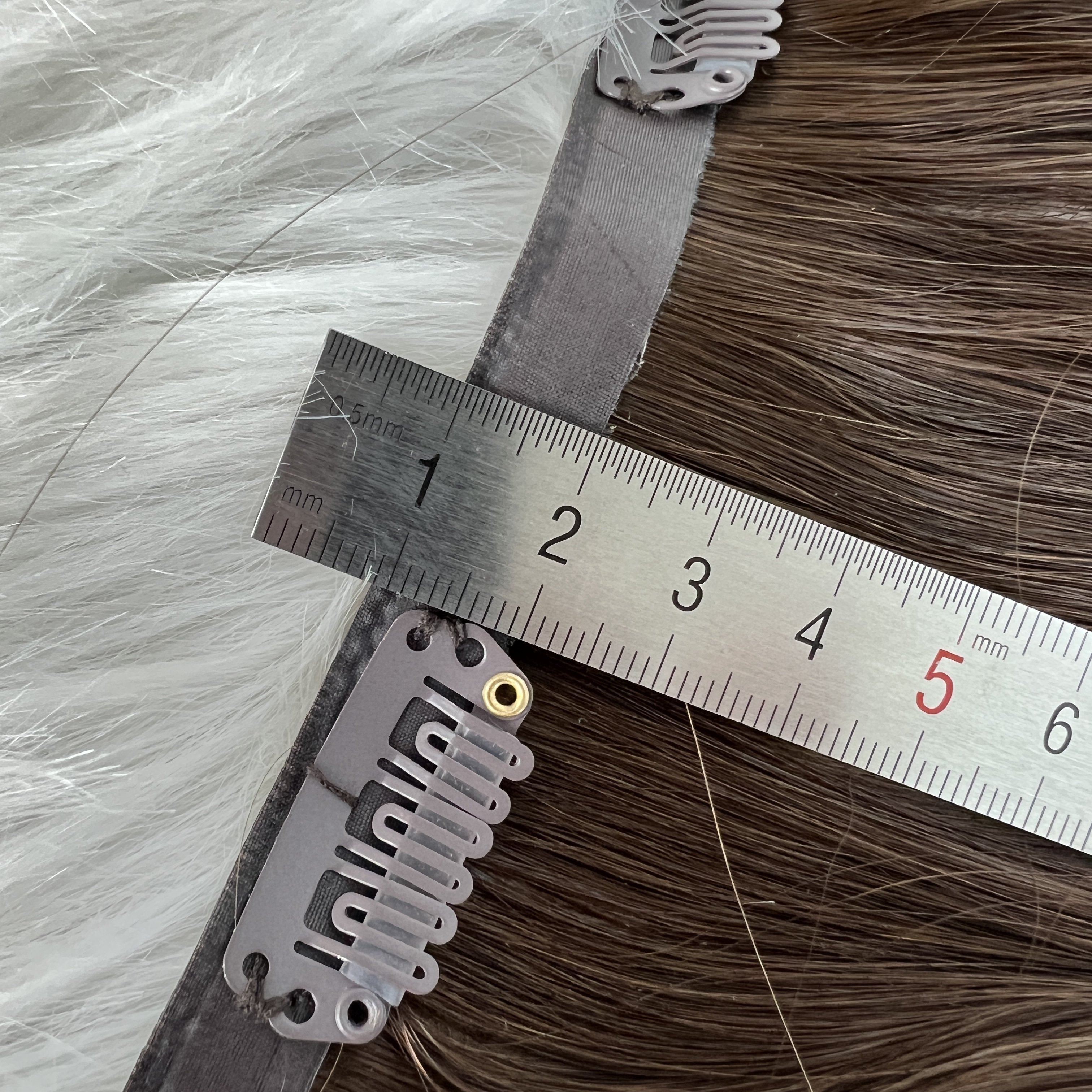 Fasimei Wholesale Price 100% Human Hair Seamless PU Clip In Hair Extension