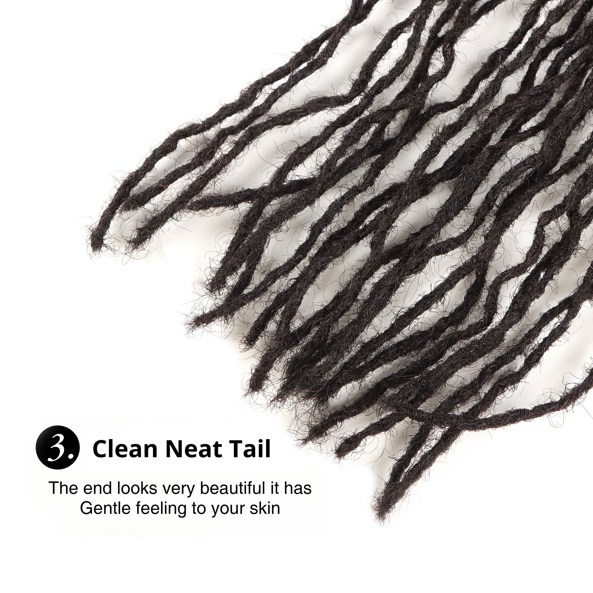 Orient Sister locs Interlock locs Permanent Dreadlocks Extension human hair Dyable color