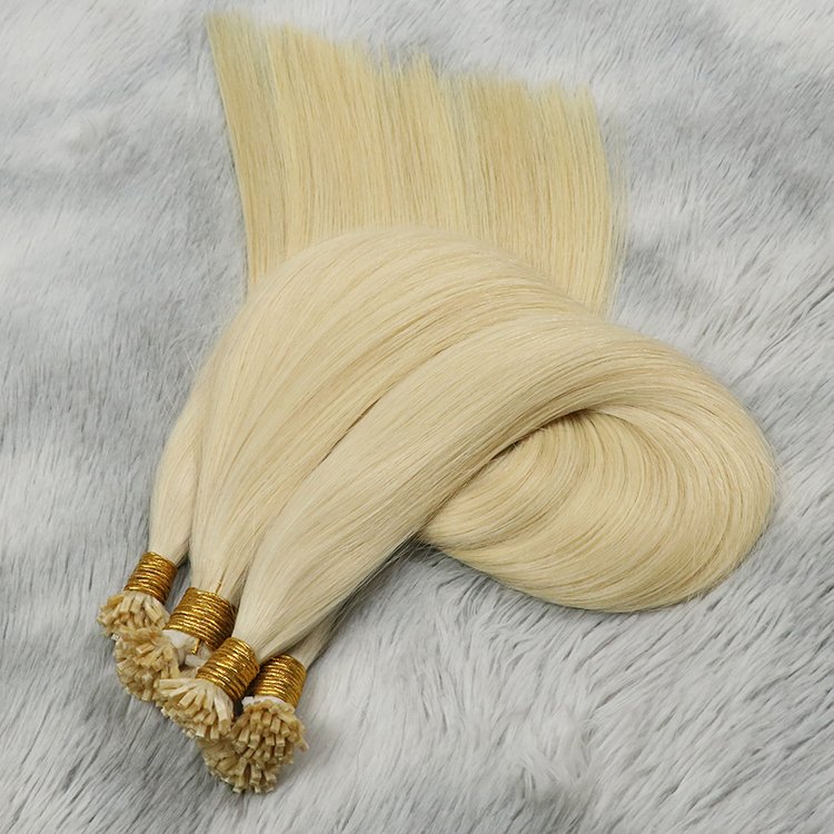 Cambodian Raw Virgin Hair Cabello Humano 100% Natural Color 613 Keratin Tip Human Hair Extensions