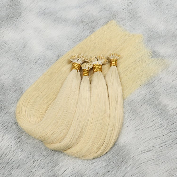 Cambodian Raw Virgin Hair Cabello Humano 100% Natural Color 613 Keratin Tip Human Hair Extensions