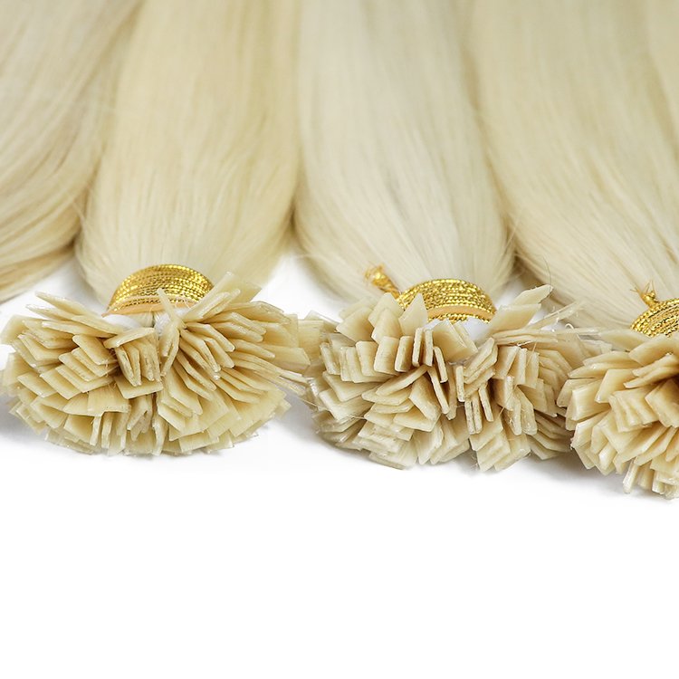 Cambodian Raw Virgin Hair Cabello Humano 100% Natural Color 613 Keratin Tip Human Hair Extensions