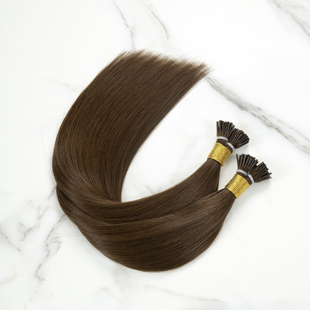 100% 12A Grade Russian Human Hair Extension Virgin Cuticle Aligned I Tip Human Hair