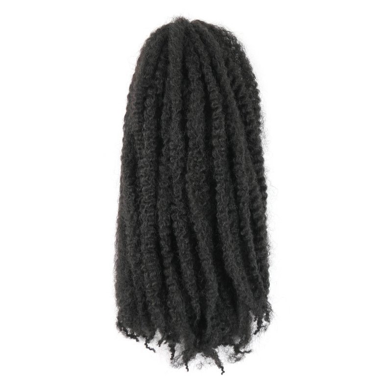 Curly Afro Braids Hair 24inches 100g Solid Soft Fluffy Twist Hair Synthetic Bomb Braiding Hair