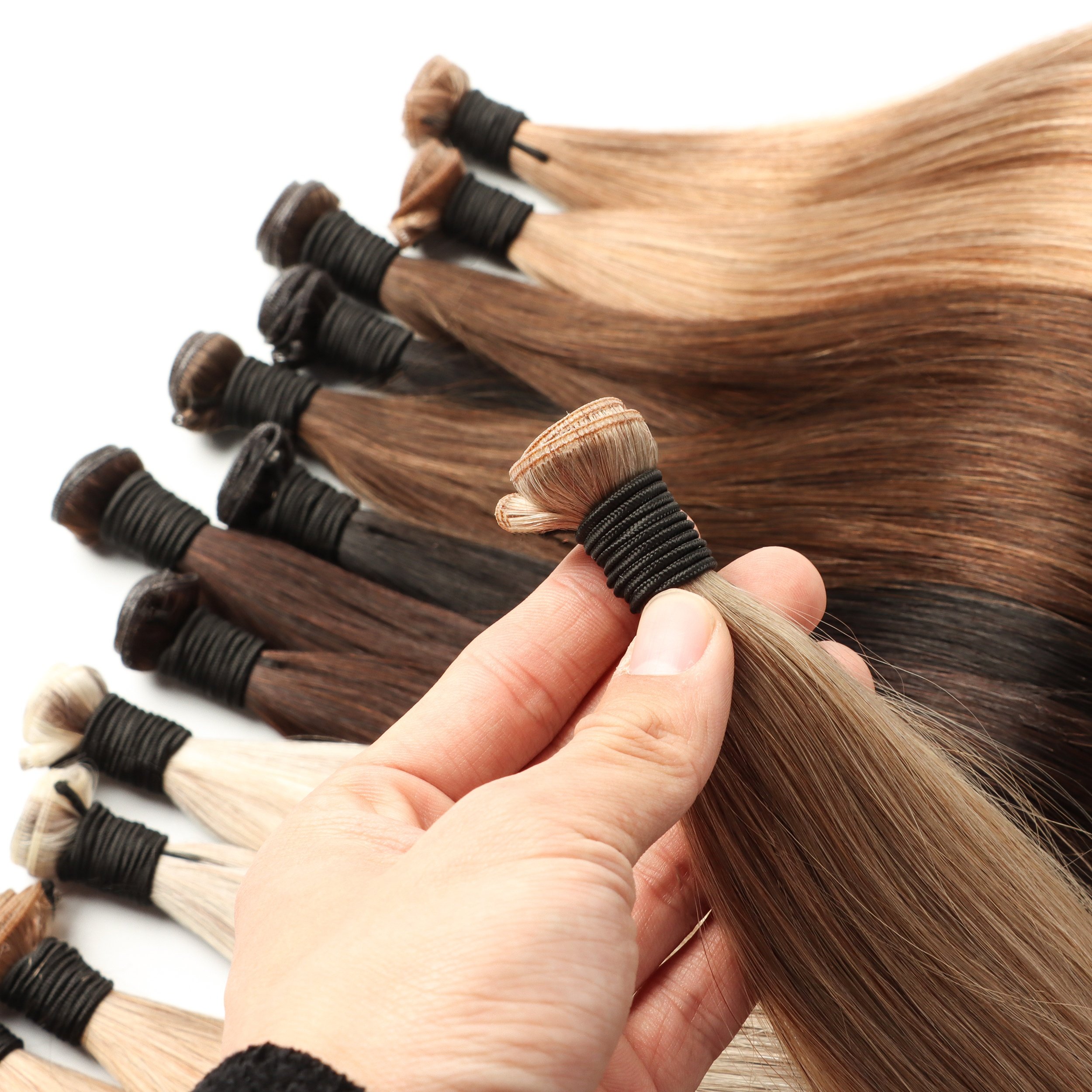 2024 Hot-Sale 100% Raw Russian Cuticle Aligned Human Hair Extensions Invisible Seamless Genius Weft Beauty Product for Women