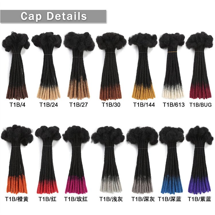 8inch dirty braids crochet human hair extensions handmade dreadlock braid faux locs hair