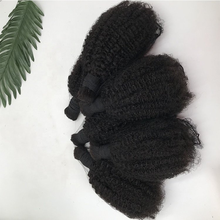 4b 4c Hair 4a Burmese virgin Human Hair Braiding Hot Selling 4b Mongolian Hair bulk for braiding high quality kinky curly