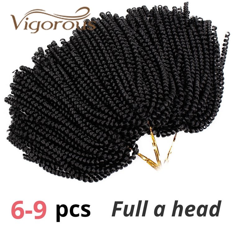 Vigorous Synthetic Crochet Braids Passion Twist Pre-Looped Fluffy Natural Black Color Water Wave Pre-Twisted For Black Woman