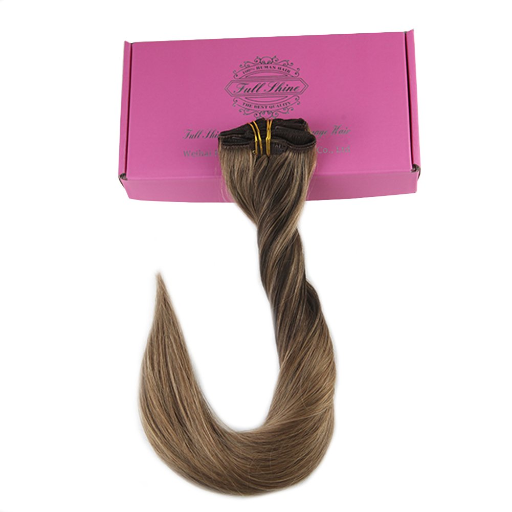 Wholesale high quality double drawn remy clip in 100% human hair extensions