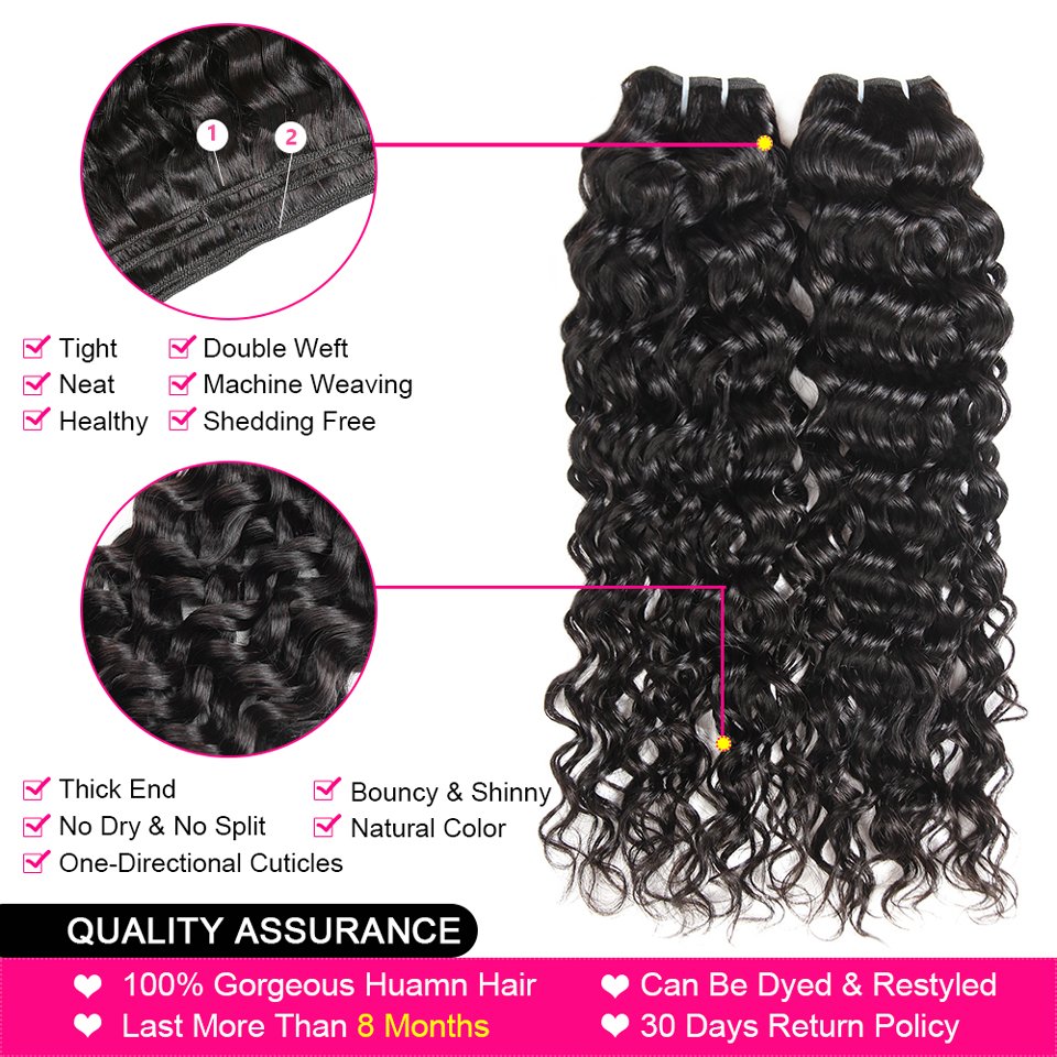 Wholesale Water Wave Unprocessed Virgin Brazilian Hair Bundles,Wholesale Bundle Virgin Hair Vendors, Human Hair Extension