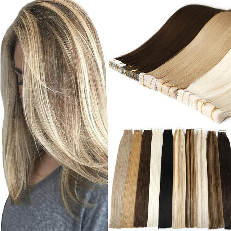 LeShine Wholesale Indian Remy Tape In Hair Extensions 100% Human Hair