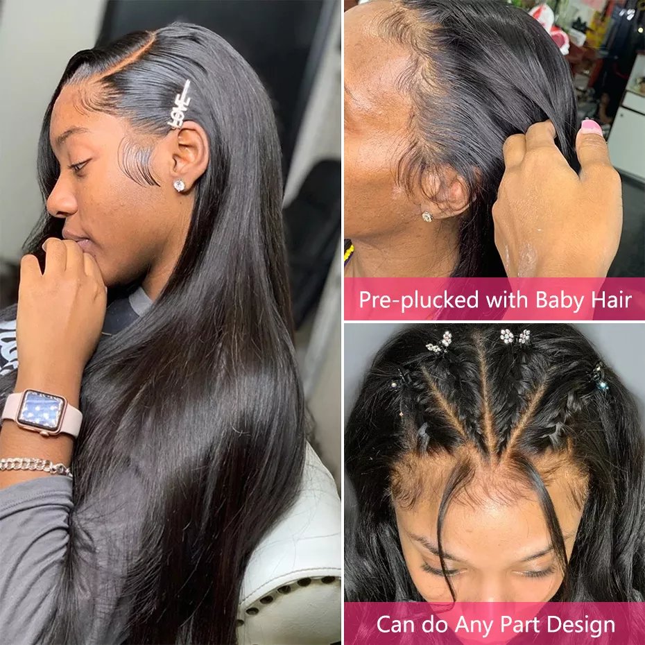 Cheap 360 HD Lace Frontal Wig For Black Women Raw Peruvian Hair Glueless Wigs Human Hair Lace Front Wigs Wholesale Bulk Sale