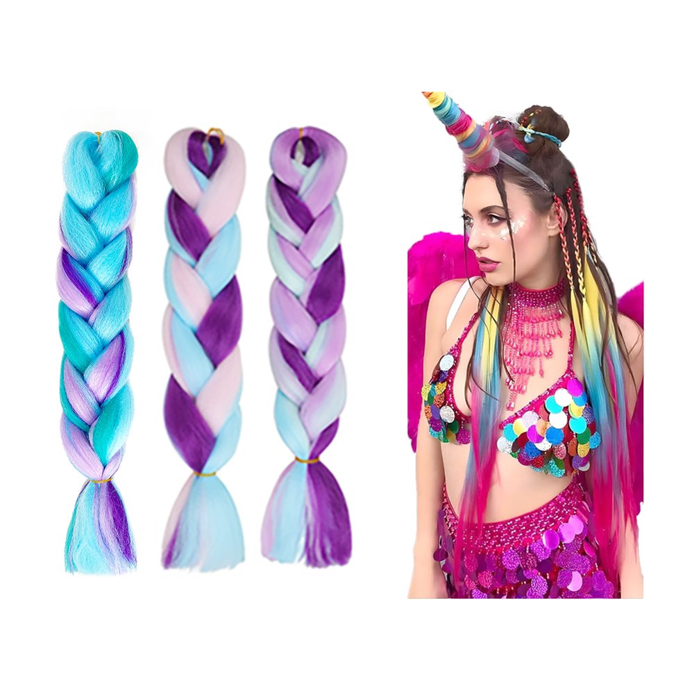 Wholesale 24inch Pre Stretched Braiding Hair Low Temperature Fiber Yaki Straight Crochet Box Easy Braids Hair