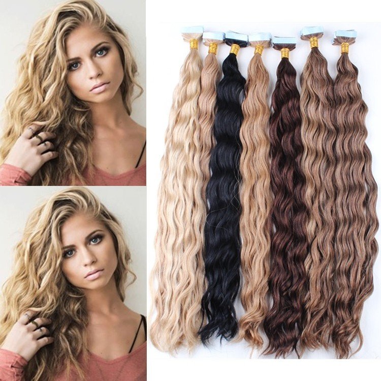 Honor Hot Product Double Drawn Virgin Hair Tape Blond Remy Tape In Hair Extensions Human