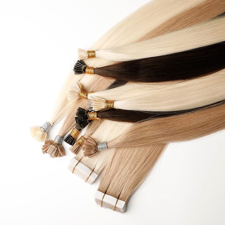 Wholesale Double Drawn Italian Pre-bonded Flat tip Hair Extensions Virgin Keratin Human Hair Extension