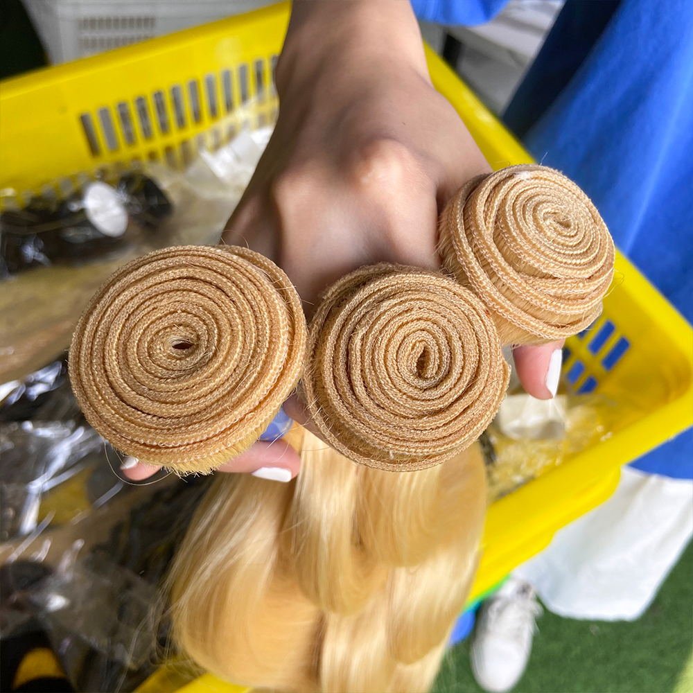 DKL Wholesale cuticle aligend color 613 raw virgin Indian hair,free sample human hair extension,613 unprocessed hair vendors