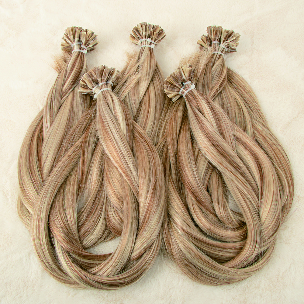 Wholesale 100% Double Drawn raw I/flat u tip keratin bonded human hair extensions European u tip hair extensions human hair