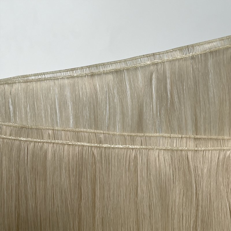 New Trend 12A 100% Human Hair Extension Strong Full Thick Ends Hand Tied Genius Weft