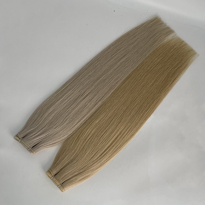 New Trend 12A 100% Human Hair Extension Strong Full Thick Ends Hand Tied Genius Weft