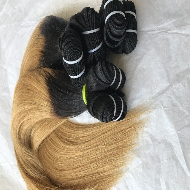 Mongolian Cambodian Straight 1B/27 Smooth Shine Hair Bundles Vendor Indian Unprocessed Product For Women Hair Extension Supplies