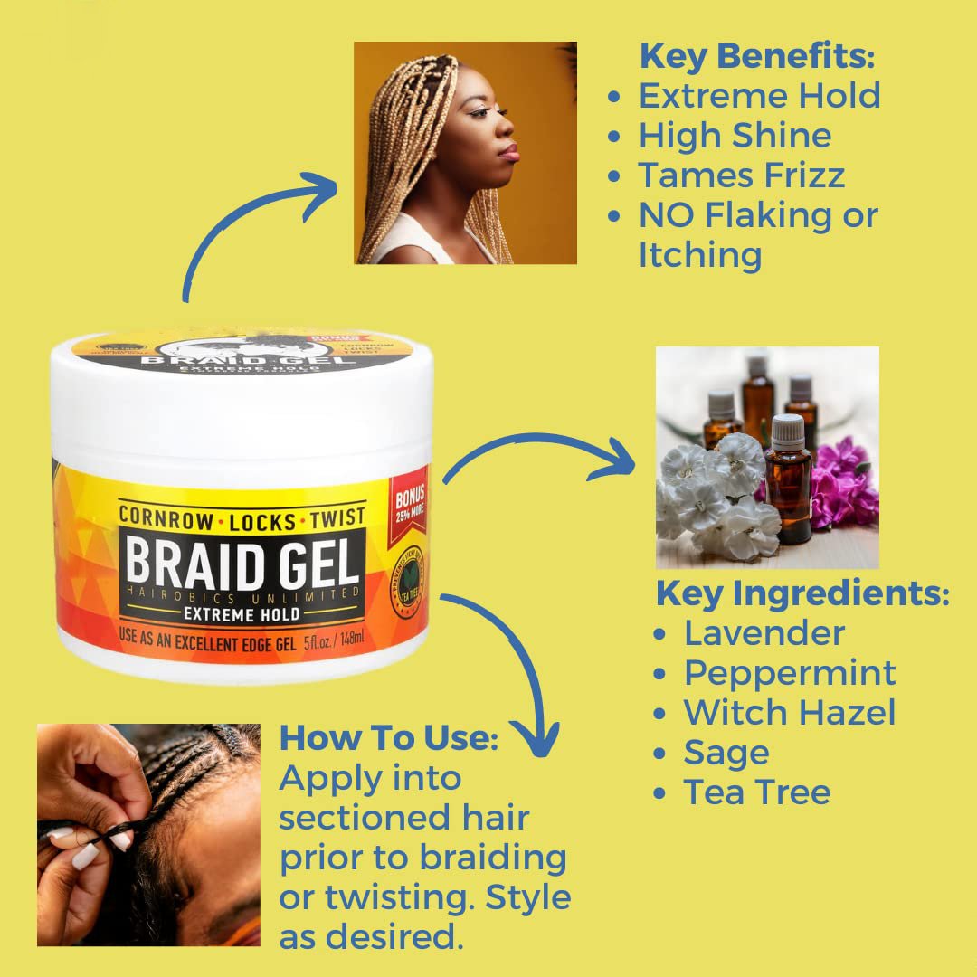 Non Flaking Loc Wax Water Base Strong Hold All Day Lock Extra Hold 4c Hair Styling Twist Loc Edge Braid Hair Gel