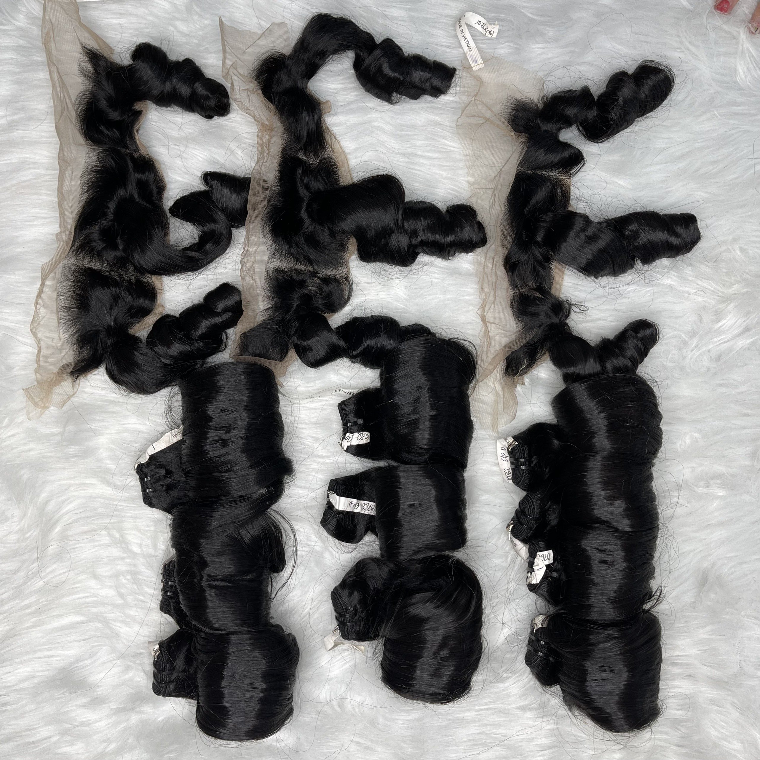 Burmese curly wholesale raw hair weave bundle Human Hair Extensions natural wavy silky and smooth Vietnamese human hair