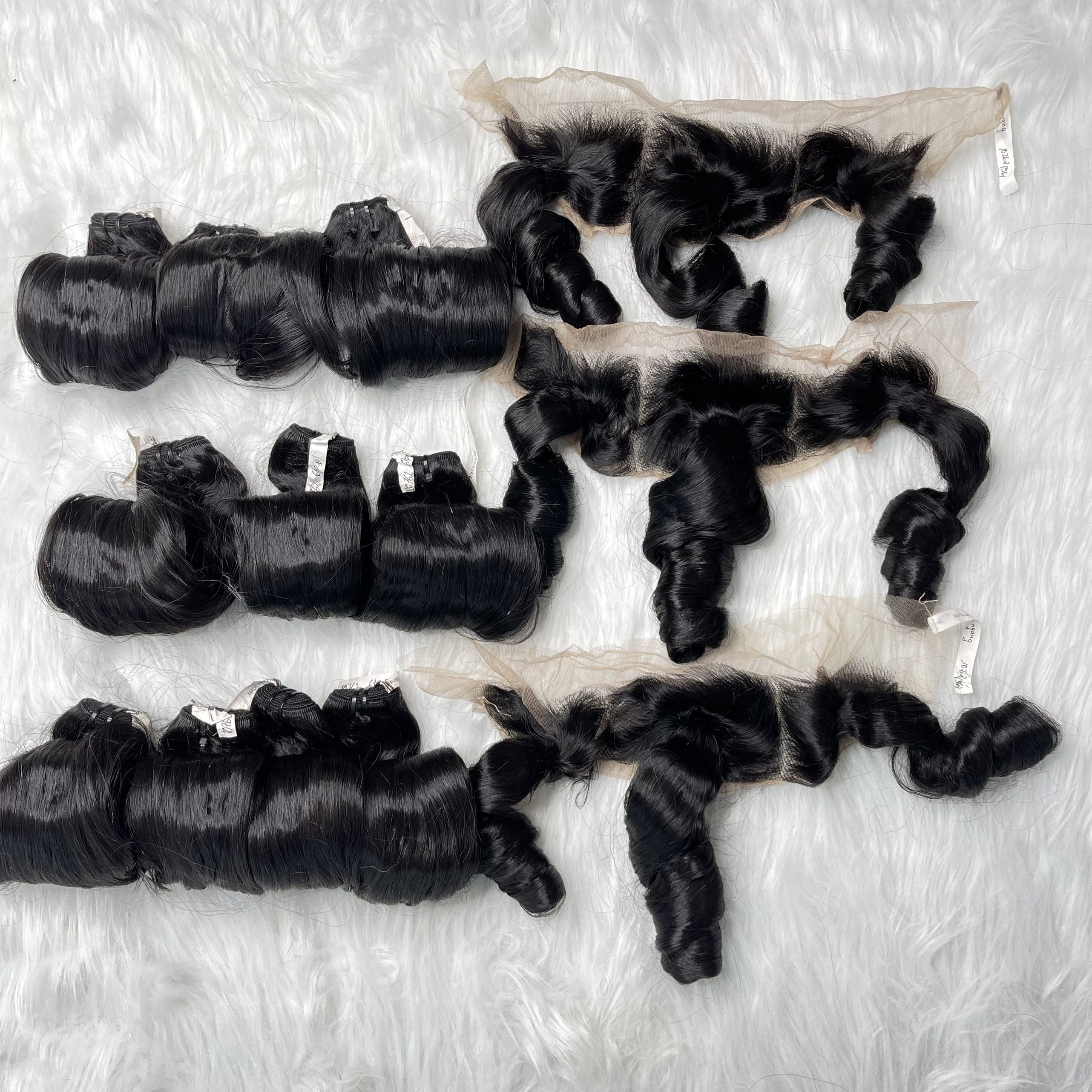 Burmese curly wholesale raw hair weave bundle Human Hair Extensions natural wavy silky and smooth Vietnamese human hair