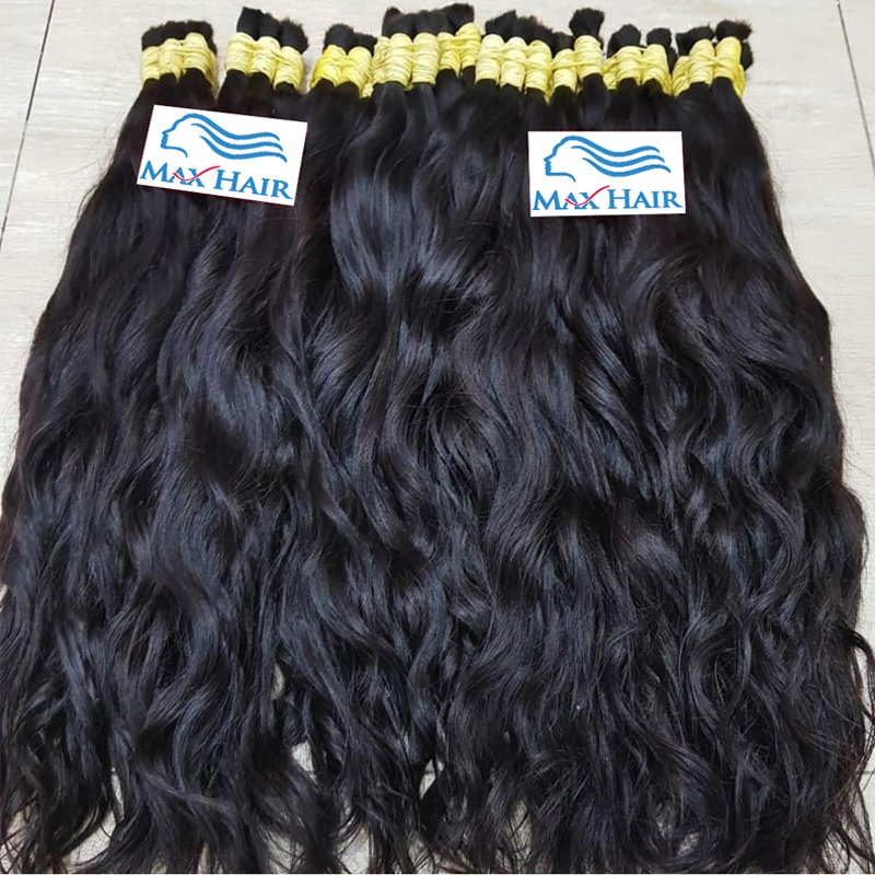 Unprocessed Cabelo Humano Natural Bulk Cabelos Human Hair Bulk For Bariding Brazilian Hair Weave Vendor Raw Indian Hair Bulk