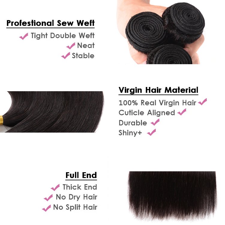 Wholesale Factory Price Virgin Human Hair Weave Bundles Human Hair Extension Cuticle aligned human hair