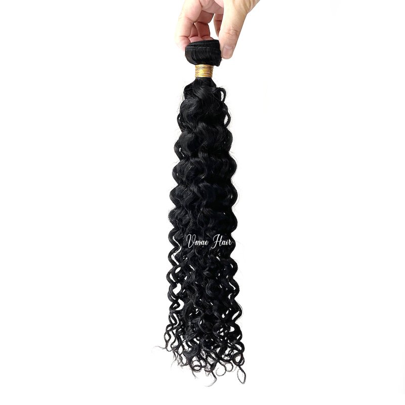 VMAE Italy Curly Mink Raw Indian Hair Weft Bundles Wholesale Unprocessed Deep Water Wave Remy Human Hair Extensions Wig Type