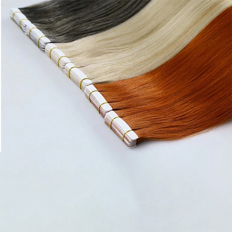 Wholesale 12a Grad Virgin 100 Human Hair Double Drawn injected tape hair extensions Natural Remy tape hair extension