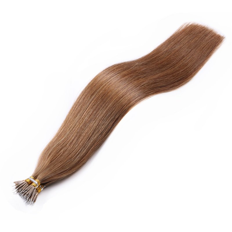 Wholesale Cuticle Aligned Virgin Hair 50g Nano Ring Hair Extensions Pre Bonded Nano Bead Human Hair Extensions
