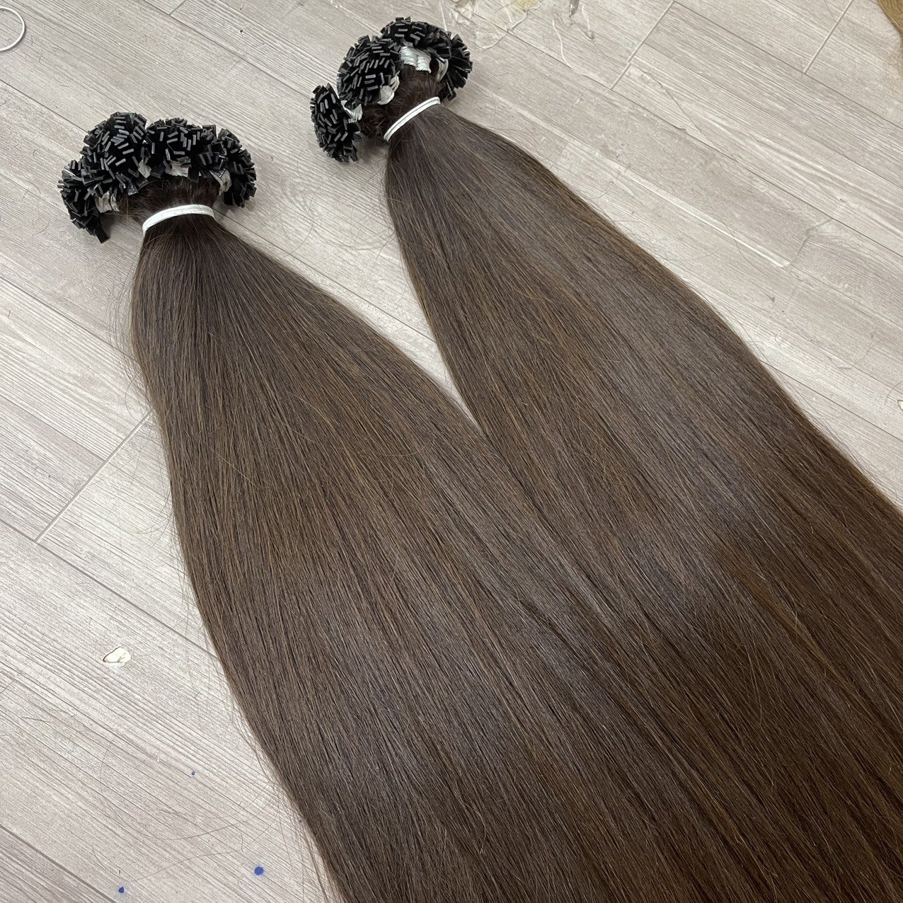 BEST SELLING Flat Tip Human Hair Extensions 100% Super Thick and Healthy End All Color Vietnamese Raw Hair