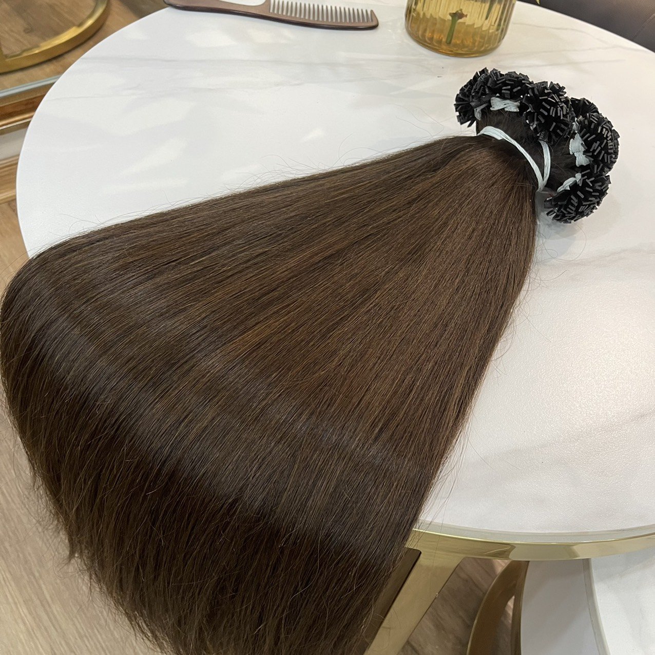BEST SELLING Flat Tip Human Hair Extensions 100% Super Thick and Healthy End All Color Vietnamese Raw Hair