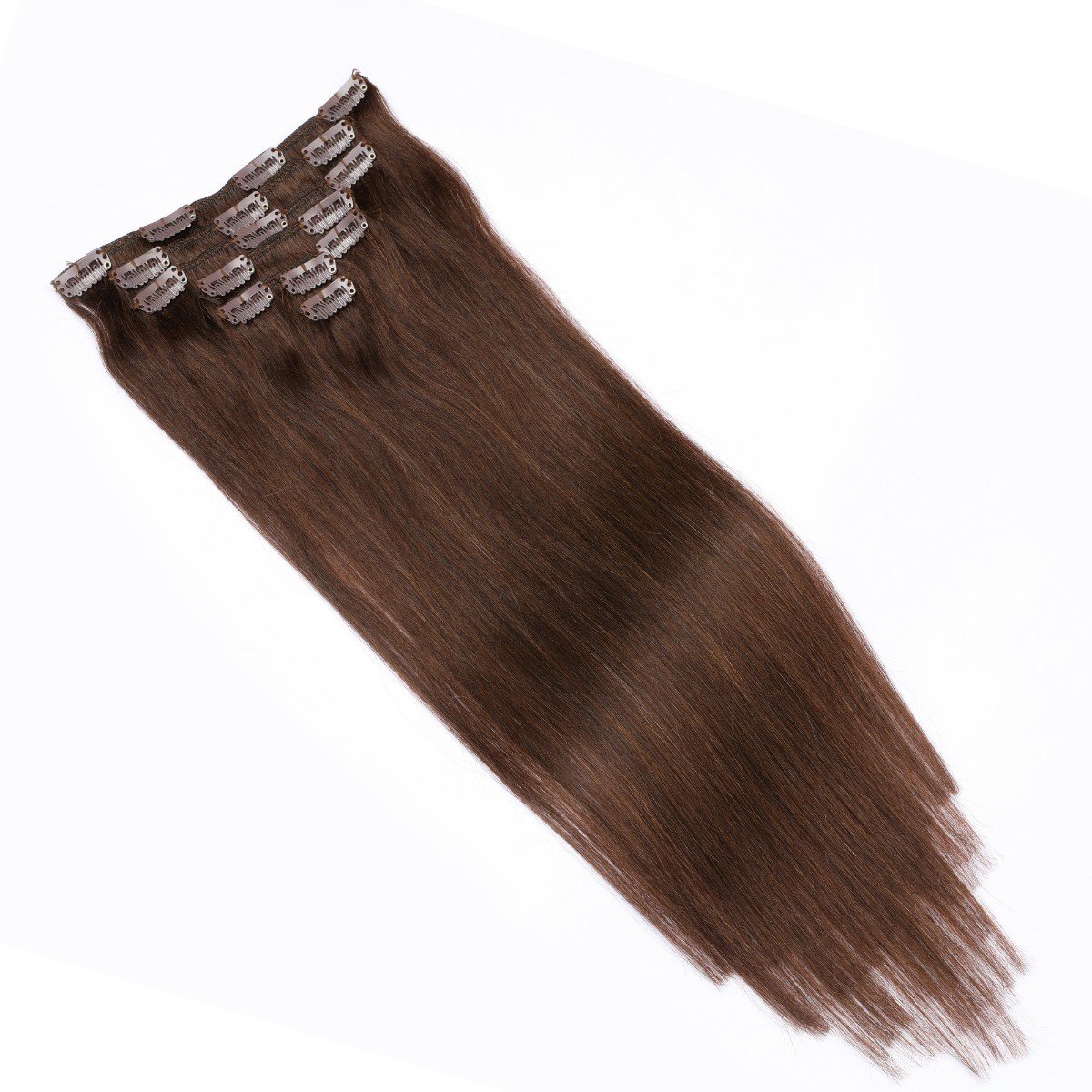 High Quality Seamless Invisible Clip In Human Hair Extensions 100% Remy Virgin Russian Hair Customized Color Raw Hair