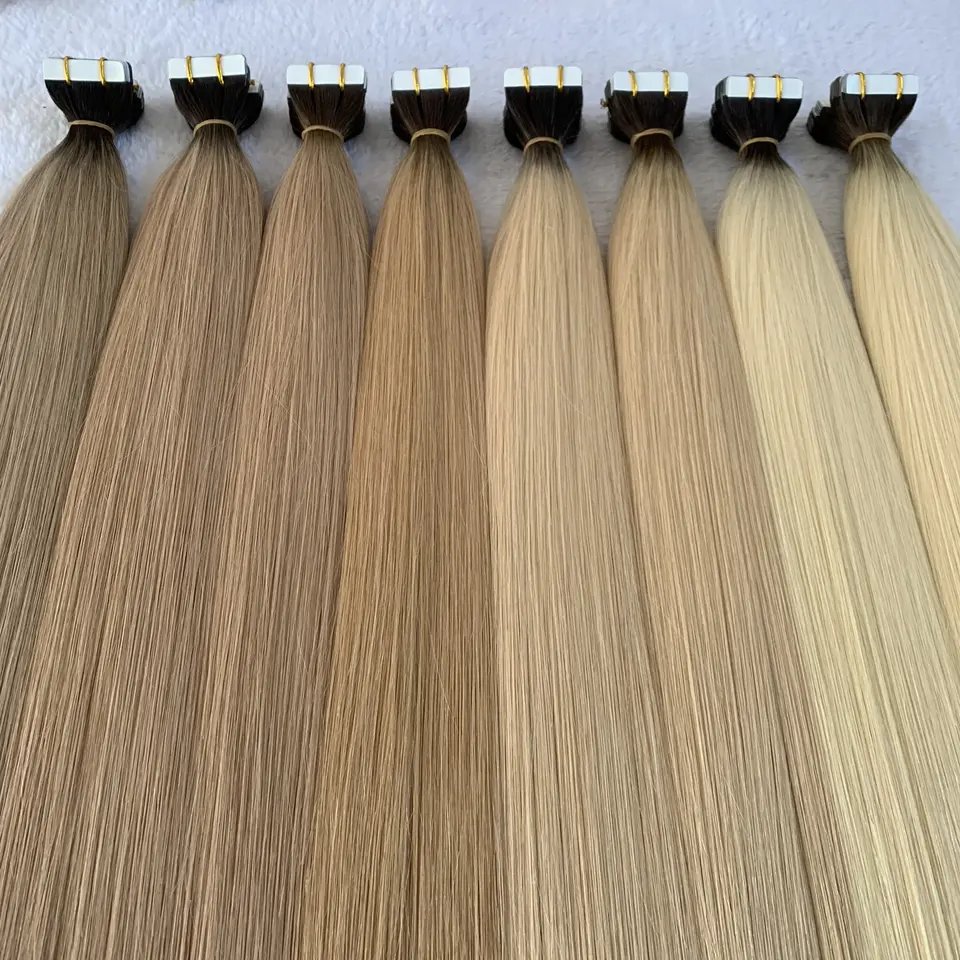 high grade best selling ombre color Double Drawn Tape In Seamless Invisible 100 Human Hair Extensions