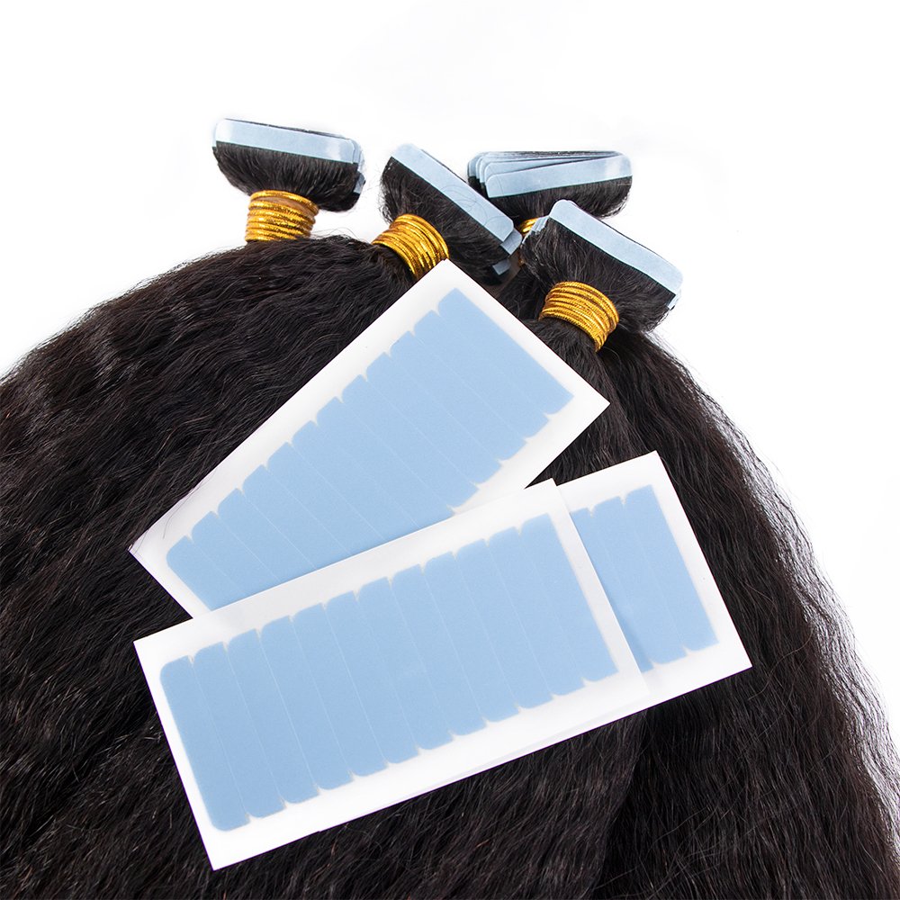 Wholesale Hot sale Quality Real Human Hair Extension Tape In Hair Natural Curly Hair Extension