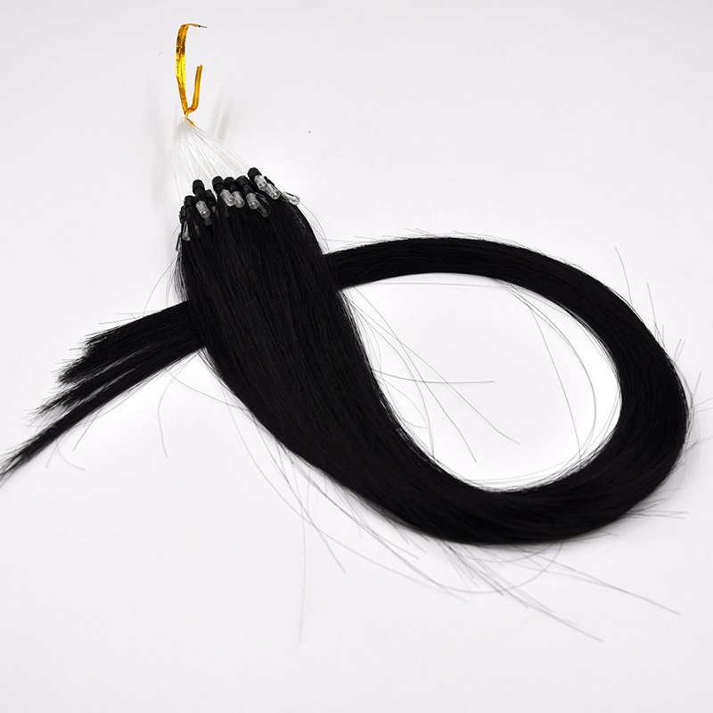 Customize Virgin Remy Cuticle Micro Ring Loop Human Hair Extensions