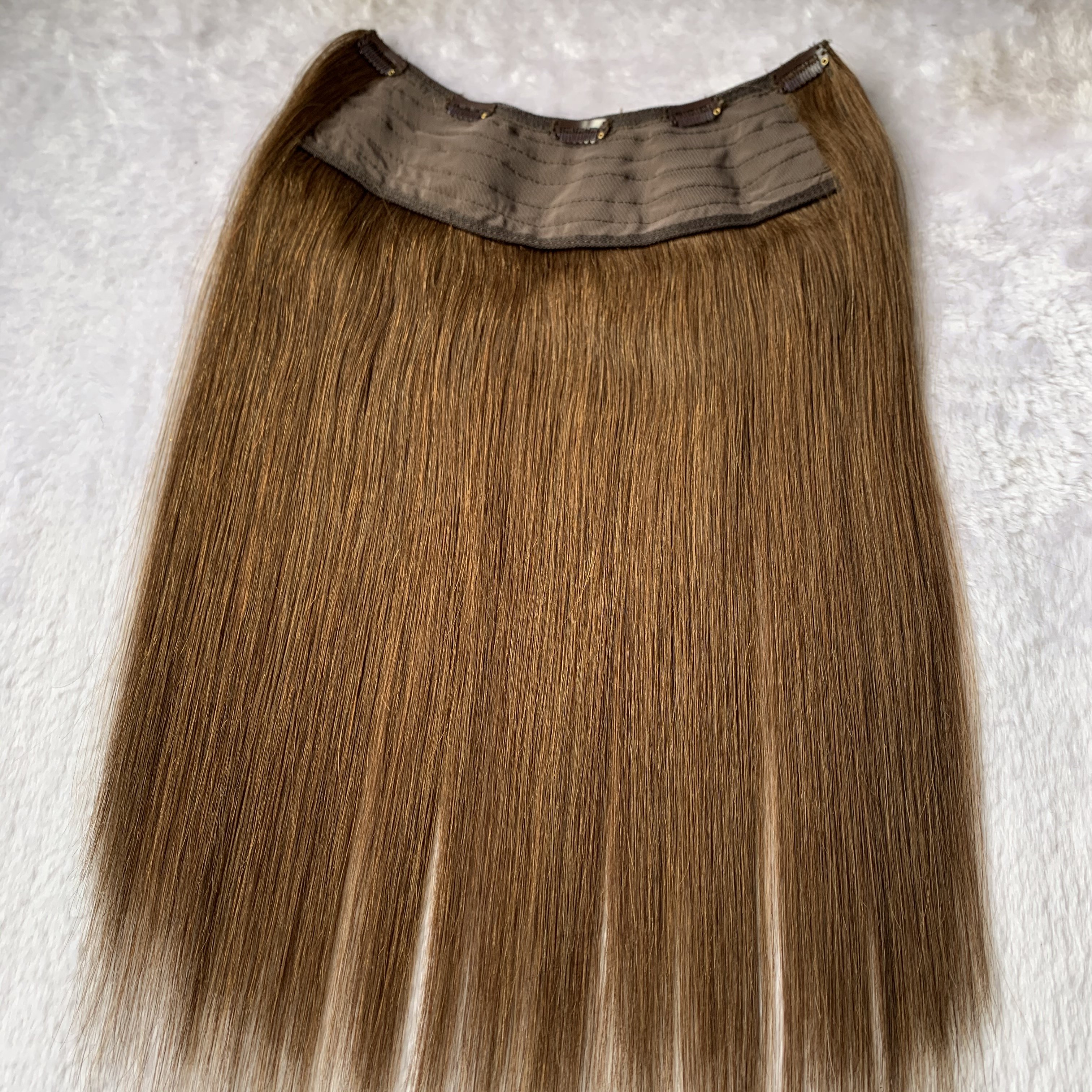 Wholesale U Part Clip In Extensions European Hair Top Grade Seamless One Piece Clip In Human Hair Extensions