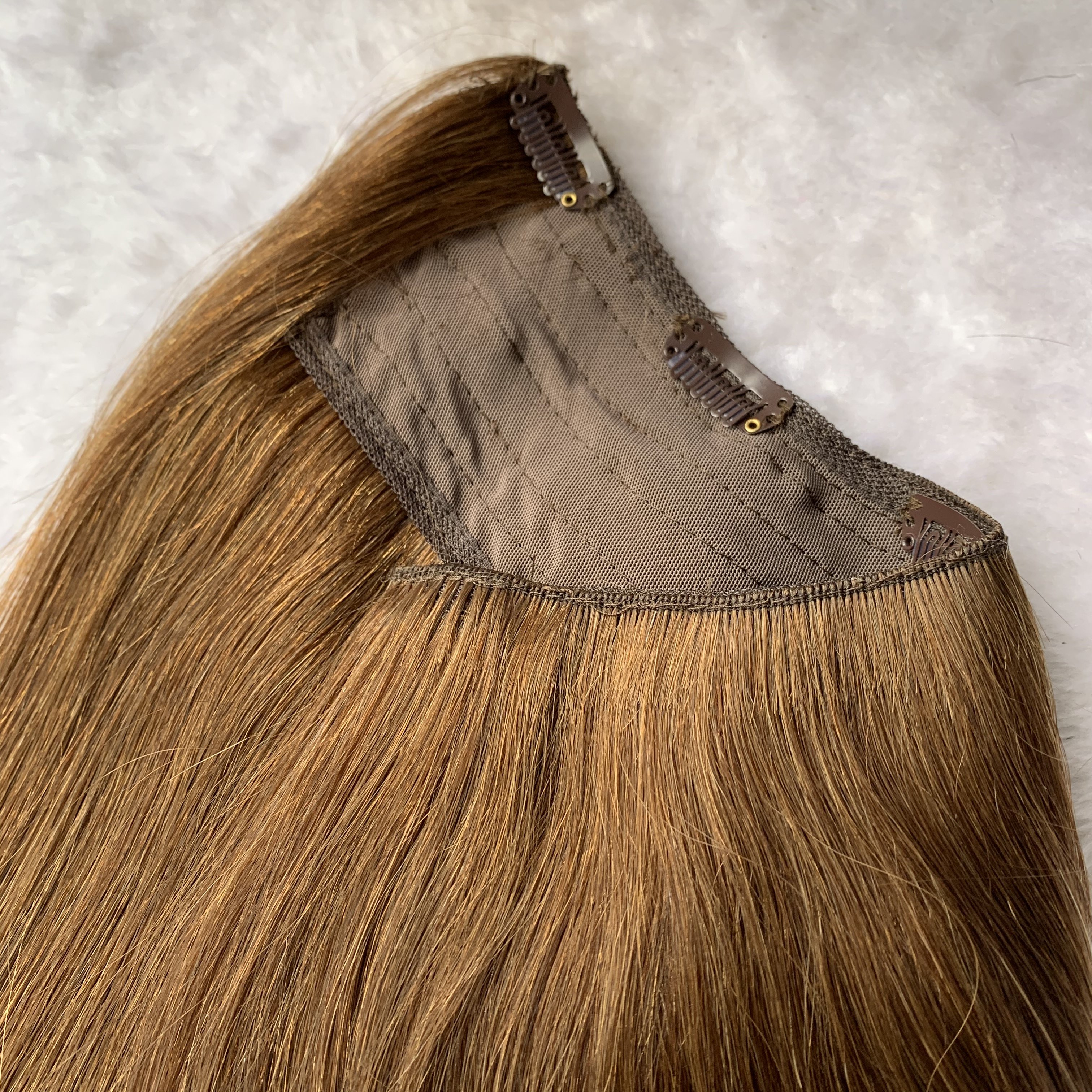 Wholesale U Part Clip In Extensions European Hair Top Grade Seamless One Piece Clip In Human Hair Extensions