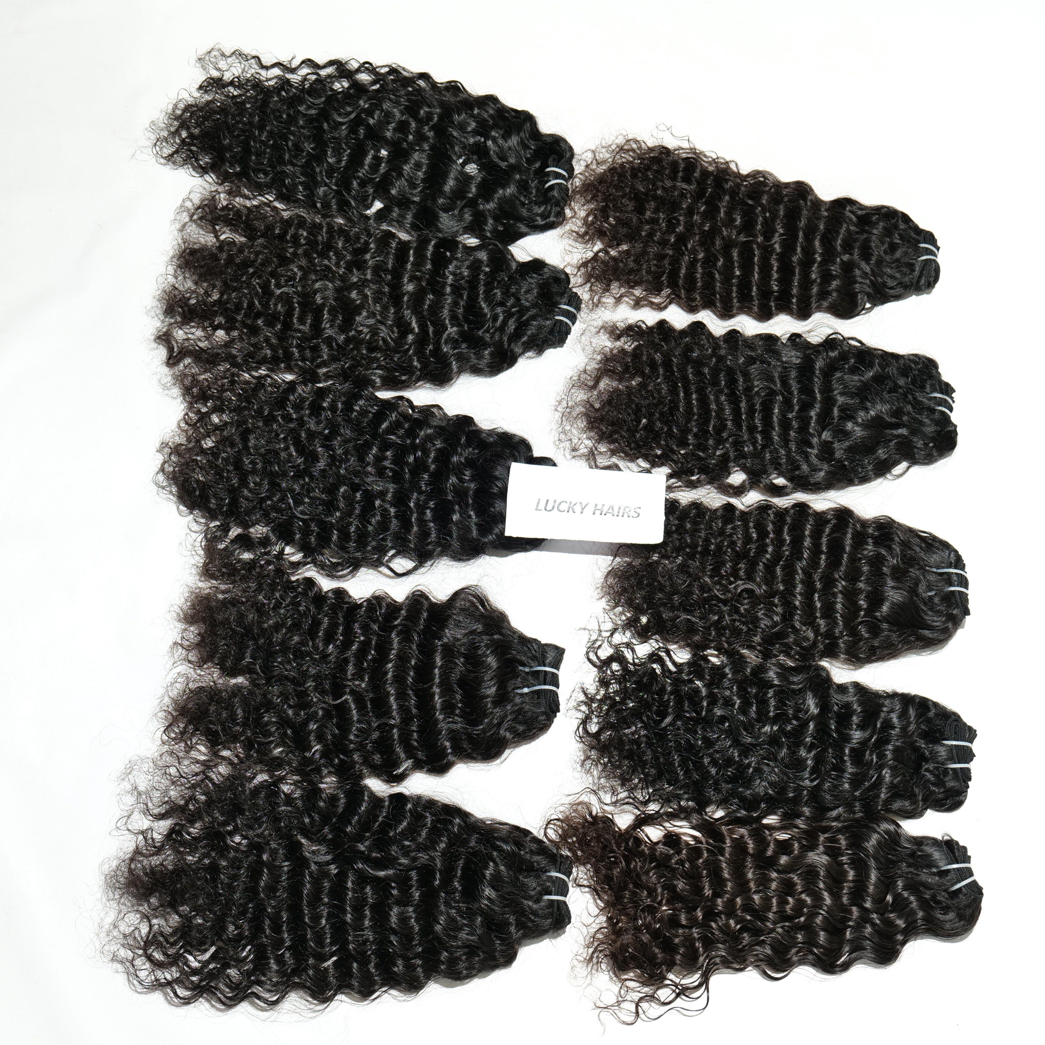 Raw virgin human hair extensions single donor 100% natural Indian temple human hair bundles
