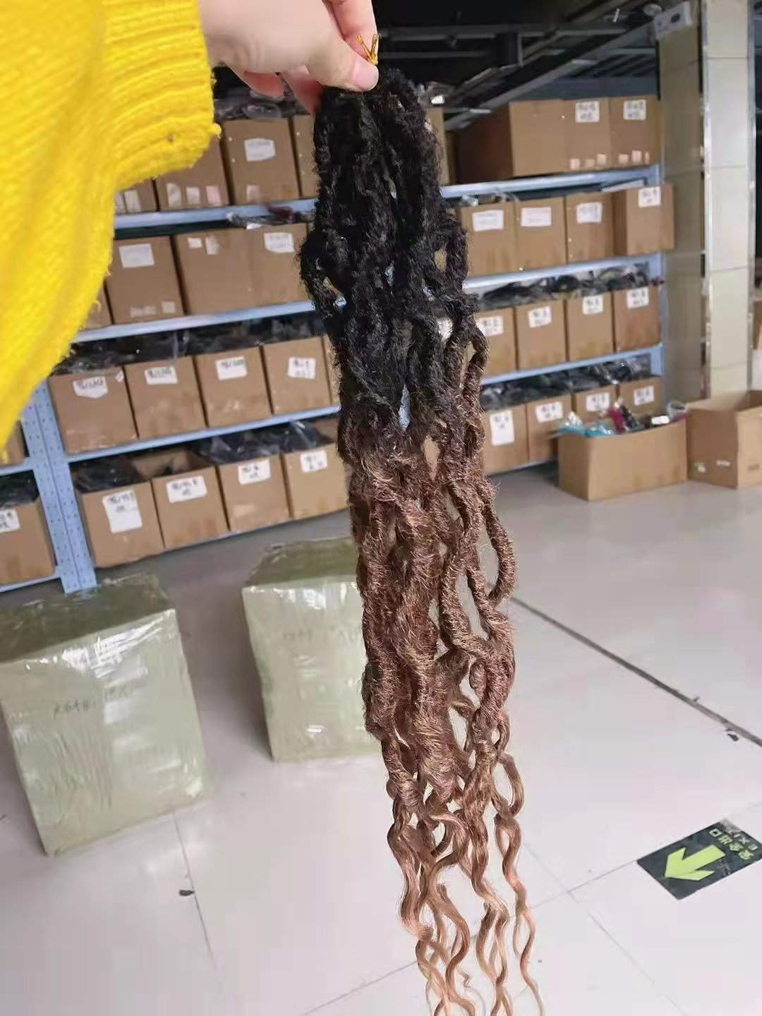 24inch long new style gpsy locs hair ombre wavy mermaid faux locs crochet hair
