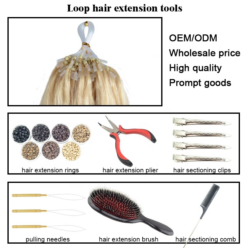 micro loop hair extensions curly afro kinky straight micro link human hair extension