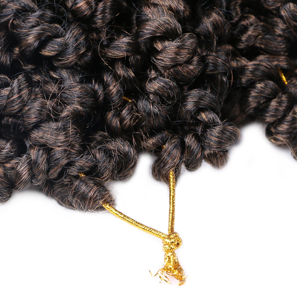 Passion Twist Crochet Hair ombre brown Passion Twist Crochet Hair Pre-looped Short Bohemian Braids Synthetic Hair Extension