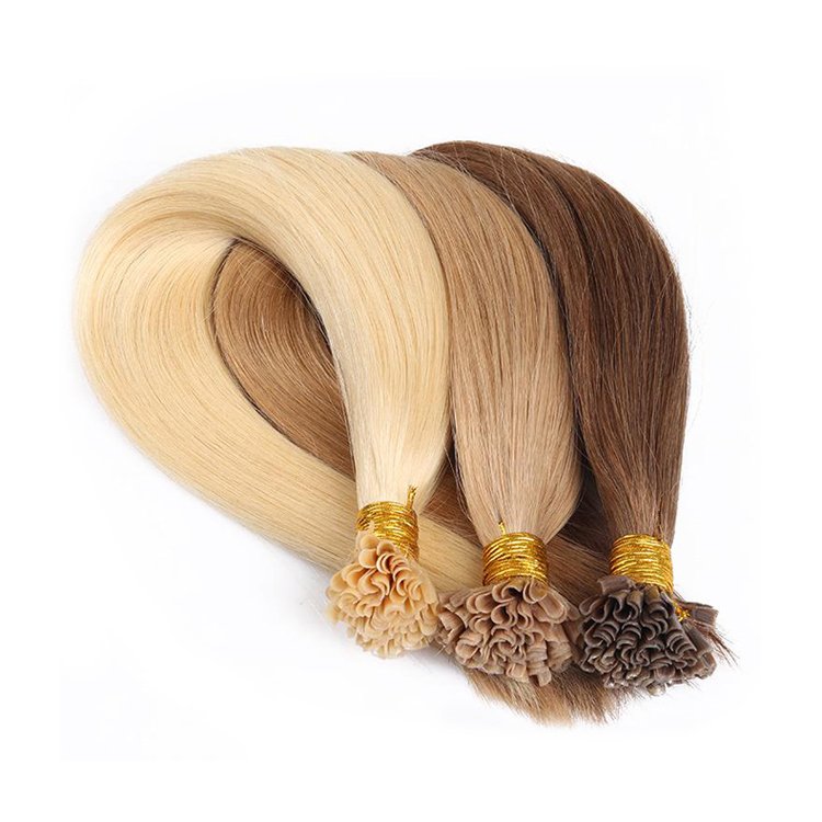 Pure Double Drawn U Tip Hair Extensions European Italian Virgin Human Hair Keratin U V Tip Hair Extension For Salon