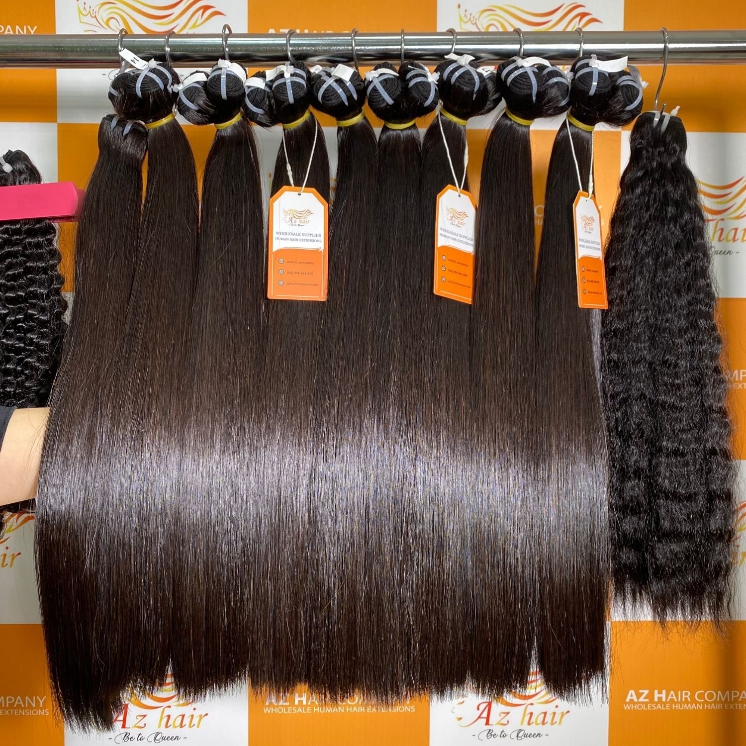 100% Luxury Remy Vietnamese Human Hair Extensions Many Texture Full Length Machine Weft Black Color 12 Grade Wave Bundle