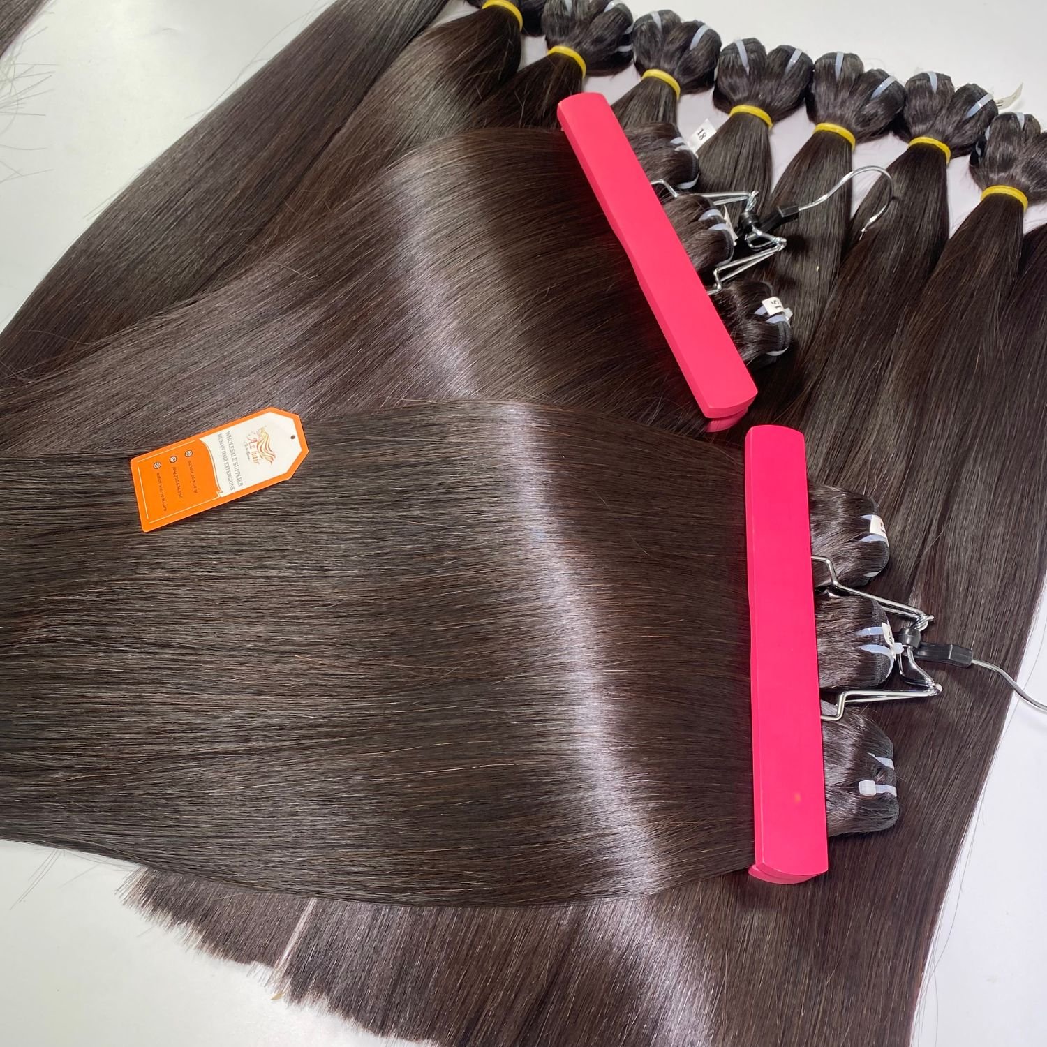 100% Luxury Remy Vietnamese Human Hair Extensions Many Texture Full Length Machine Weft Black Color 12 Grade Wave Bundle